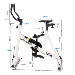 Aquabike V4 Connect Weiß AquaNess