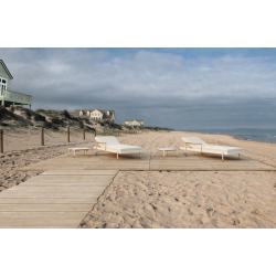 Loungue Sun Lounger Hamptons Ecru cadeira de alumínio Vondom