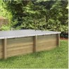 Cubierta de invierno 6x3 piscina rectangular de madera BWT myPOOL