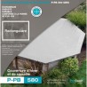Cubierta de invierno 6x3 piscina rectangular de madera BWT myPOOL