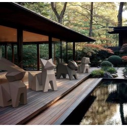 Statue Design Kaninchen Kousagi Origami Vondom