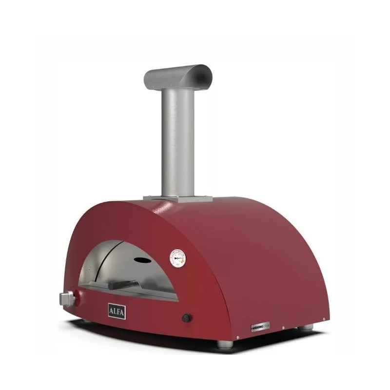 Moderno 1 Alfa Forni Forno Híbrido Forno Pizza Vermelho Antigo