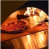 Forno de Pizza Moderno 3 Alfa Forni com Madeira Vermelha Antiga