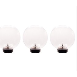Set of three Ubbink MultiBright Float 3 LED transparent and floating spheres