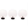 Set mit drei Ubbink MultiBright Float 3 LED transparenten und schwimmenden Kugeln