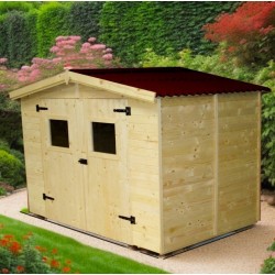 Abri de Jardin Bois Eden Habrita 5m2 avec plancher