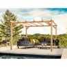 Pergola autoportante in legno Linares 6x4m 24m2
