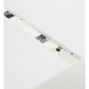 Ausziehbarer runder Tisch 90 bis 170x90 weiß und Quio VeryForma Buchenholz