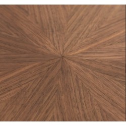 Ausziehbarer runder Tisch 90 bis 170x90 weiß und Quio VeryForma Buchenholz