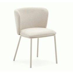 Set 2 sedie Elia VeryForma Beige in tessuto e metallo