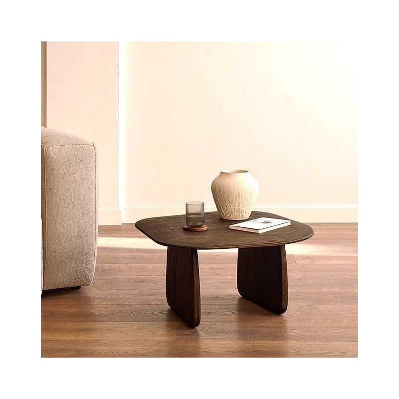 Table Basse en bois de chêne finition foncée Pita VeryForma