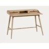 Mindi and rattan wood desk table 110x60 Ula VeryForma
