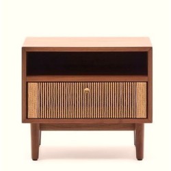 Table de Nuit en bois et Tiroir corde 51x45 Ela VeryForma
