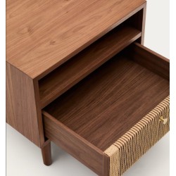 Table de Nuit en bois et Tiroir corde 51x45 Ela VeryForma