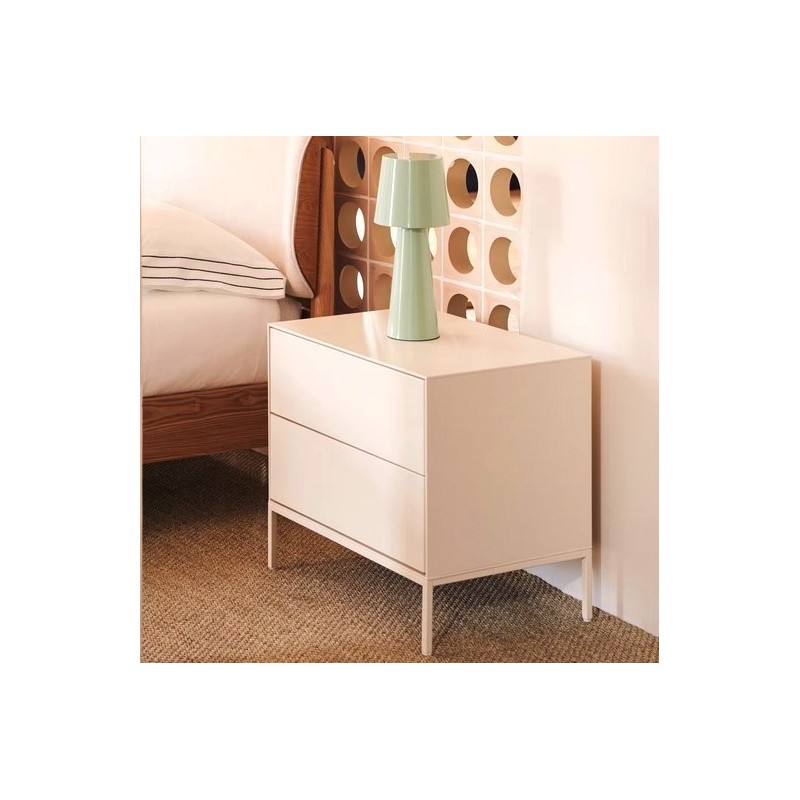 Natural Wood Bedside Table 50x55 Leni VeryForma