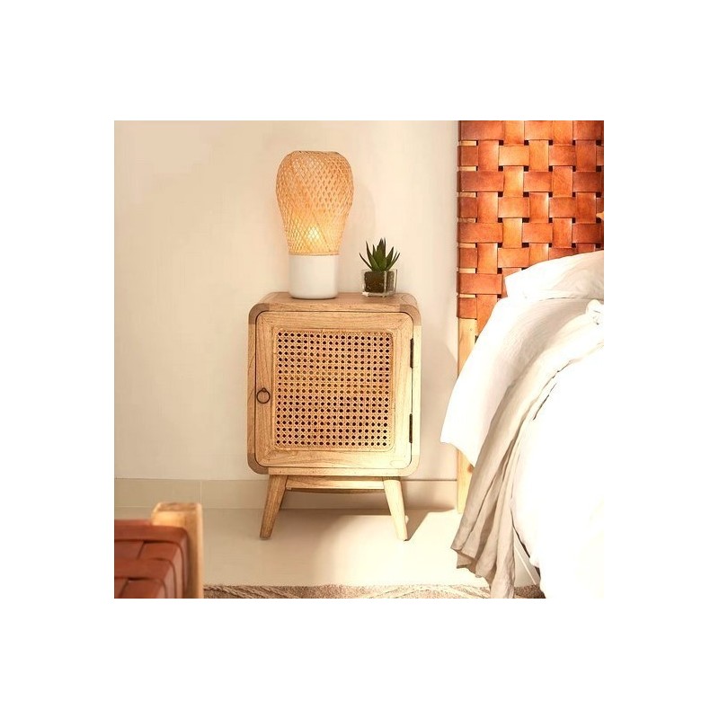 Solid wood bedside table by mindi 40x55 Luna VeryForma