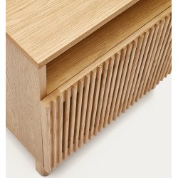 Mesita de noche y almacenaje de madera de fresno 53x62 Bay VeryForma