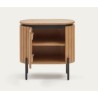 Oval Mango Wood Bedside Table 55 Cial VeryForma
