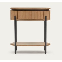 Bedside table with oval mango wood drawer 55 Cali VeryForma