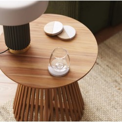 Beistelltisch aus natürlichem Teakholz Jet 50 cm VeryForma