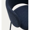 Lot de 2 Tabourets Hauts bleu et métal Aina VeryForma