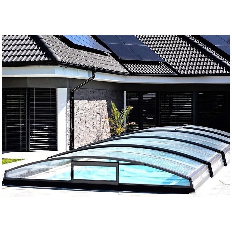 Poolüberdachung Teleskopfuß Imperial 12,78X4,3 Abrilios