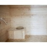 Abri toilette sèche en bois Alpina 2.21x3.04 Habrita 4.64m2