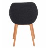 Set di 2 poltrone da pranzo Tea Marine Fabric Solid Oak Frame VeryForma