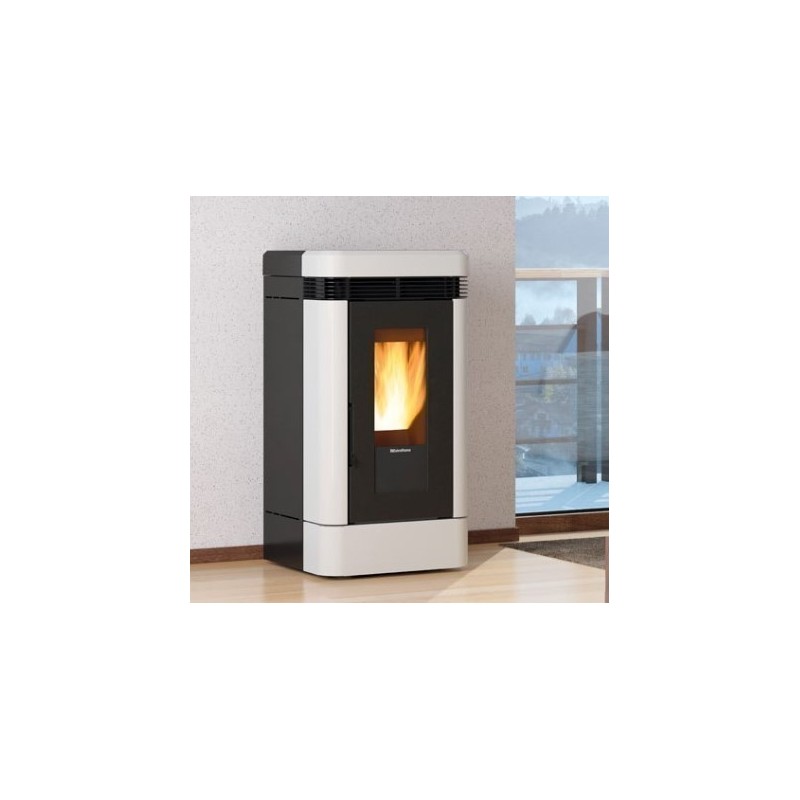 Fogão a pellets La Nordica Extraflame Dahiana VFS 10 kW ventilado Ivory