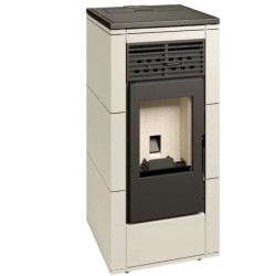 Poêle à Granulés Ferlux Nerea 8 kW blanc perlé