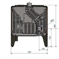 Poêle à Granulés Ferlux Ares 8 kW blanc perle