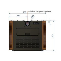 Poêle à Granulés Ferlux Ares 8 kW blanc perle