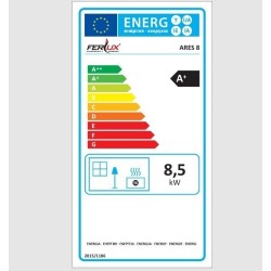 Poêle à Granulés Ferlux Ares 8 kW blanc perle