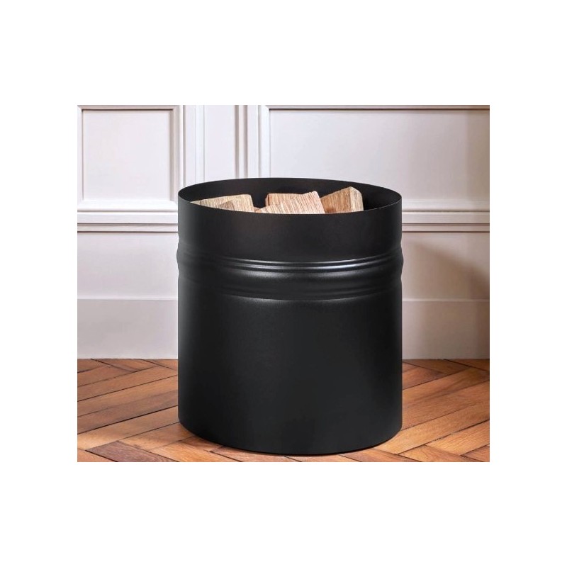 Log Rack Lutèce Schwarz Nineteen Design