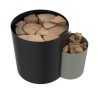 Log Rack Lutèce Black Nineteen Design