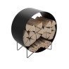 Log Rack Lutèce Black Nineteen Design