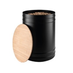 Nevada Wood Pellet Storage Tank Design in acciaio e bambù Dixneuf