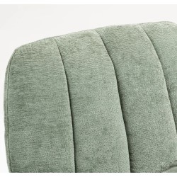 Poltrona giratória de tecido verde Ena VeryForma