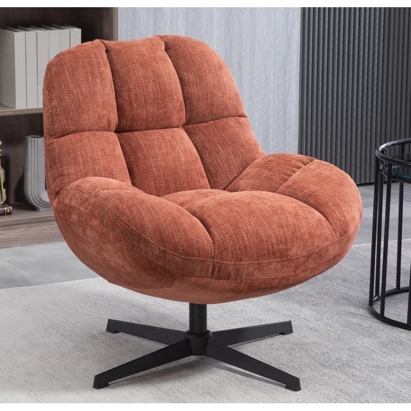 Molo Drehsessel Terrakotta Stoff VeryForma