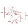Molo Drehsessel Terrakotta Stoff VeryForma