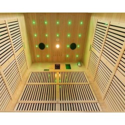 Sauna Infrarouge Twin panoramique 2 places en Epicea VerySpas
