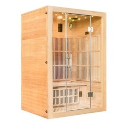 Sauna Infrarouge Twin panoramique 2 places en Epicea VerySpas