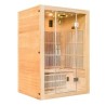 Sauna Infrarouge Twin panoramique 2 places en Epicea VerySpas