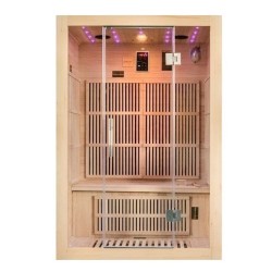 Sauna Infrarouge Twin panoramique 2 places en Epicea VerySpas