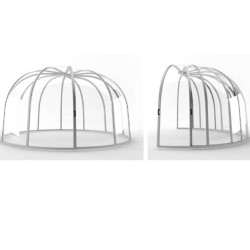 Abri Rond Coulissant Sfero Abrilios 5,74m Transparent