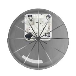 Abri Rond Coulissant Sfero Abrilios 4,74m Transparent