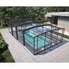 Abri de Piscine Isma haut Abrilios télescopique pour piscine 600x400