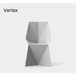 Conjunto de Mesa y 2 Sillas Vertex Vondom Blanco