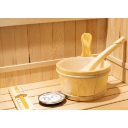 Stoomsauna 4,5 kW Nordic Panoramic 2 plaatsen Harvia UniSpas kachel