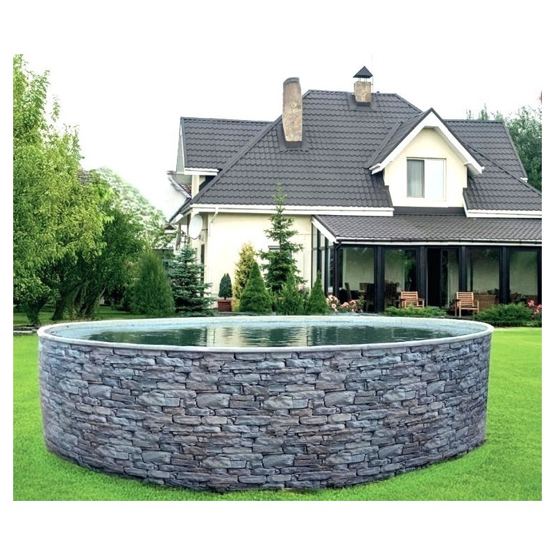 Piscine Ronde Azuro Stone Design 5x1.2m